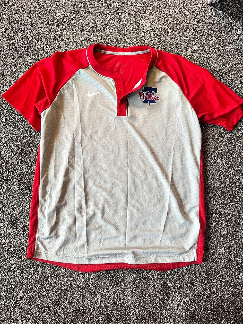 Nike Phillies Short Sleeve Jersey Red White
